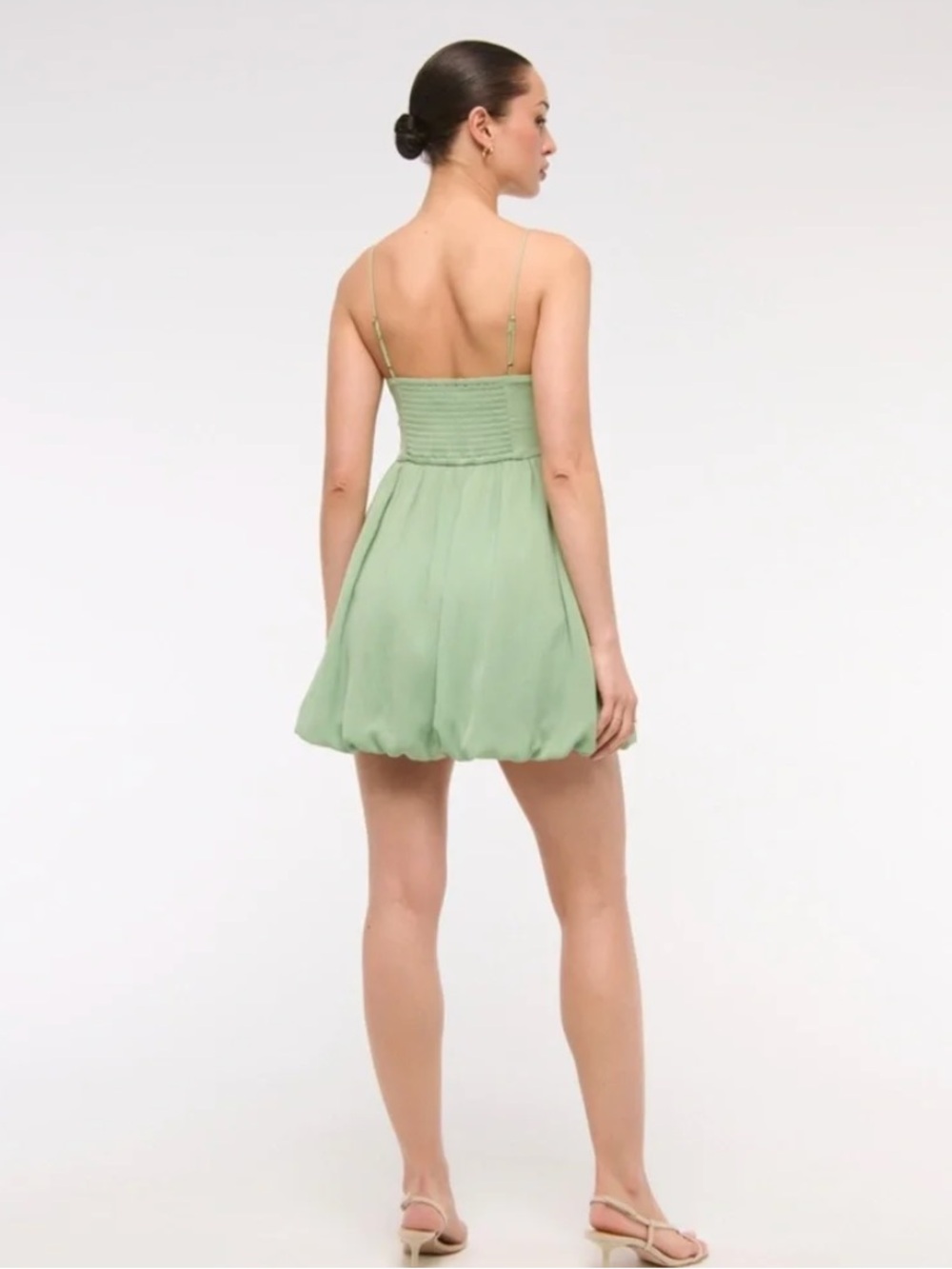 Abercrombie & Fitch Mint Green Spaghetti-Strap Mini Dress - Picture 7 of 7